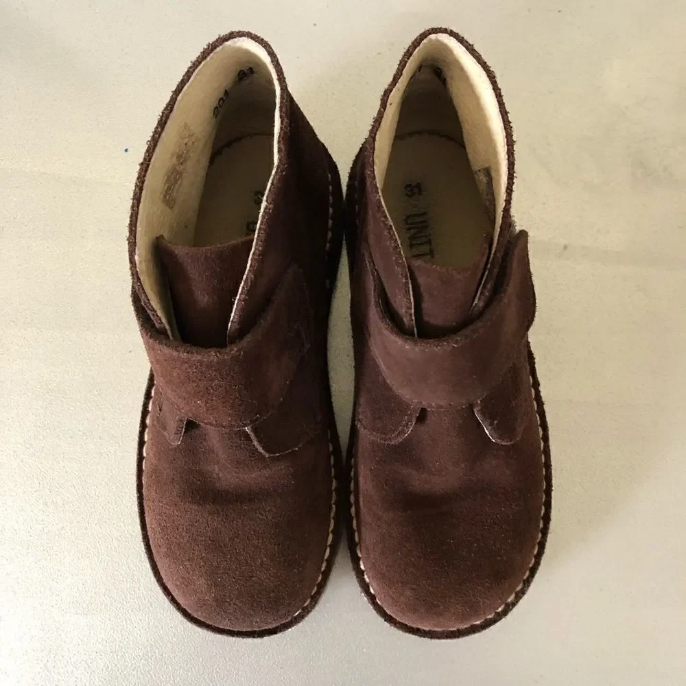 Unit Shoes‎ Brown Suede Booties